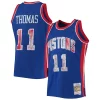 Isiah Thomas Trendy Detroit Pistons 1988/89 Hardwood Classics NBA 75th Anniversary Diamond Swingman Jersey Blue Must - Have for Jerseys Lovers