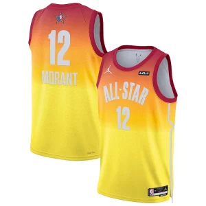 Ja Morant Jordan Brand 2023 NBA All Unique Star Game Swingman Jersey Orange Perfect for Game Day