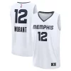 Ja Morant Memphis Grizzlies Fast Break Replica Player Jersey Association Edition Chic White for Basketball Enthusiasts