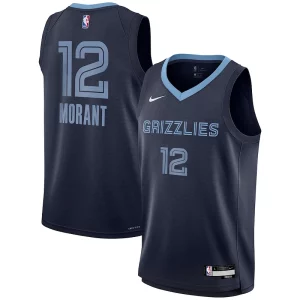 Ja Morant Memphis Grizzlies Nike Youth Premium Swingman Jersey Icon Edition Navy for Basketball Enthusiasts