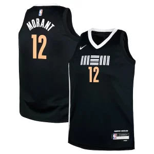 Ja Morant Memphis Unique Grizzlies Nike Youth Swingman Replica Jersey City Edition Black for Basketball Enthusiasts