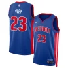 Jaden Ivey Detroit Stylish Pistons Nike Unisex 2022 NBA Draft First Round Pick Swingman Jersey Icon Edition Blue for Basketball Enthusiasts