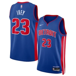 Jaden Ivey Detroit Stylish Pistons Nike Unisex 2022 NBA Draft First Round Pick Swingman Jersey Icon Edition Blue for Basketball Enthusiasts