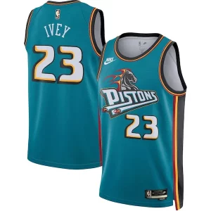 Jaden Stylish Ivey Detroit Pistons Nike Swingman Jersey Classic Edition Teal Ideal for Collectors