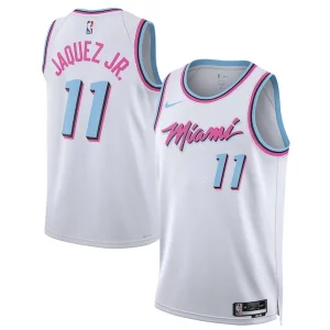Jaime Jaquez Jr. Miami Heat Nike Unisex 2024/25 Swingman Player Jersey City Edition White Trendy for Basketball Enthusiasts