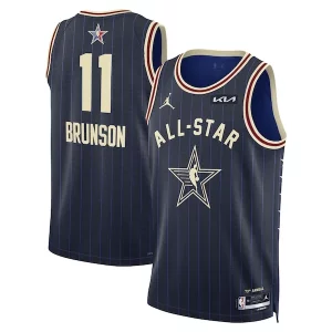 Jalen Brunson Gorgeous Jordan Brand Unisex 2024 NBA All Star Game Swingman Jersey Navy Ideal for Collectors