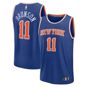 Jalen Brunson New York Gorgeous Knicks Fast Break Replica Player Jersey Icon Edition Blue Ideal for Collectors