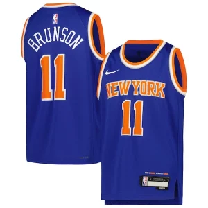 Jalen Brunson New York Knicks Nike Youth Swingman Fabulous Jersey Icon Edition Blue Ideal for Collectors