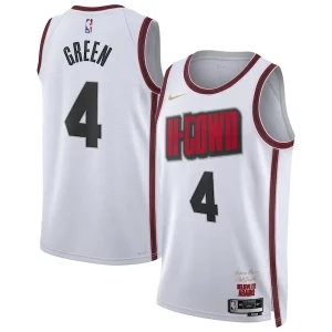 Jalen Chic Green Houston Rockets Nike Unisex 2024/25 Swingman Player Jersey City Edition White Great for Fans