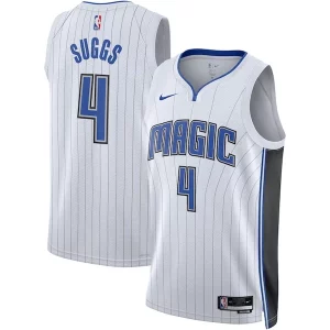 Jalen Suggs Orlando Magic Nike Unique Unisex Swingman Jersey Association Edition White/Black for Basketball Enthusiasts