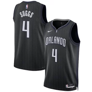 Jalen Suggs Orlando Magic Nike Unisex 2022/23 Gorgeous Swingman Jersey City Edition Black Must - Have for Jerseys Lovers