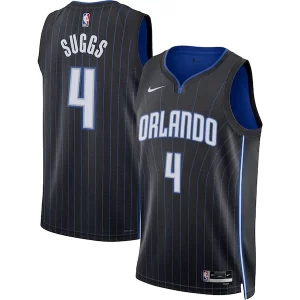 Jalen Suggs Orlando Magic Nike Unisex Swingman Jersey Eye - catching Icon Edition Black/White for Basketball Enthusiasts
