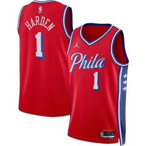 James Harden Philadelphia 76ers Jordan Brand Unisex Swingman Jersey Statement Elegant Edition Red Must - Have for Jerseys Lovers