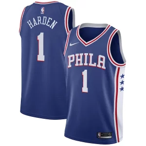 James Harden Philadelphia Trendy 76ers Nike Swingman Jersey Icon Edition Royal Must - Have for Jerseys Lovers