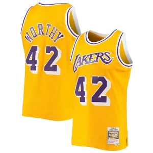 James Worthy Los Angeles Lakers 1984/85 Hardwood Classics Swingman Jersey Gold Premium Perfect for Game Day