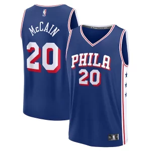 Jared McCain Philadelphia 76ers Youth Elegant 2024 NBA Draft Fast Break Player Jersey Icon Edition Royal Must - Have for Jerseys Lovers