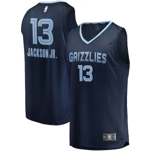 Jaren Jackson Jr. Memphis Grizzlies Replica Fast Gorgeous Break Jersey Navy Icon Edition Must - Have for Jerseys Lovers