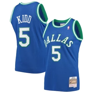 Jason Kidd Dallas Elegant Mavericks 1994/95 Hardwood Classics Swingman Jersey Blue Perfect for Game Day