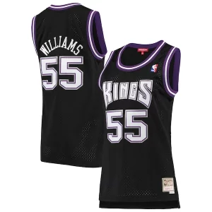 Jason Williams Sacramento Kings Trendy Women's 2000/01 Hardwood Classics Swingman Jersey Black Perfect for Game Day
