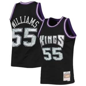 Jason Williams Sacramento Unique Kings 2000/01 Hardwood Classics NBA 75th Anniversary Diamond Swingman Jersey Black Great for Fans