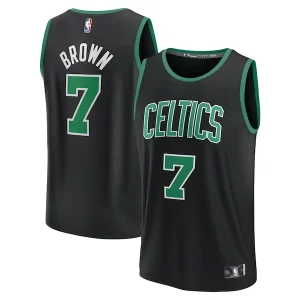 Jaylen Brown Boston Celtics Youth Fast Break Replica Player Jersey Statement Premium Edition Black Ideal for Collectors