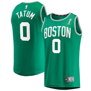 Jayson Tatum Boston Celtics 2024 NBA Finals Champions Fast Break Replica Player Jersey Kelly Stylish Green Icon Edition for Basketball Enthusiasts