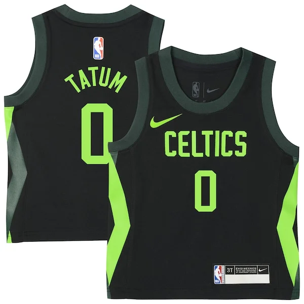 Jayson Tatum Boston Celtics Nike Toddler Trendy 2024/25 Swingman Player Jersey City Edition Black Ideal for Collectors