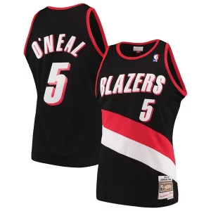 Jermaine O'Neal Unique Portland Trail Blazers 1999/00 Hardwood Classics Swingman Jersey Black Must - Have for Jerseys Lovers