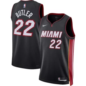 Jimmy Butler Fabulous Miami Heat Nike Unisex Swingman Jersey Icon Edition Black Great for Fans