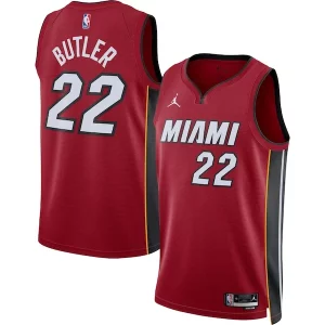 Jimmy Butler Miami Heat Jordan Premium Brand Unisex Swingman Jersey Statement Edition Red Great for Fans