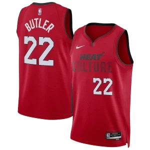 Jimmy Butler Miami Heat Nike Unisex 2024/25 Swingman Player Jersey City Edition Unique Red Must - Have for Jerseys Lovers