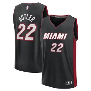 Jimmy Butler Miami Heat Youth Fast Break Eye - catching Replica Player Jersey Icon Edition Black Perfect for Game Day