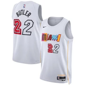 Jimmy Chic Butler Miami Heat Nike Unisex 2022/23 Swingman Jersey City Edition White Perfect for Game Day