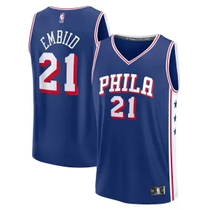 Joel Embiid Philadelphia 76ers Chic Fast Break Replica Player Jersey Icon Edition Royal Ideal for Collectors