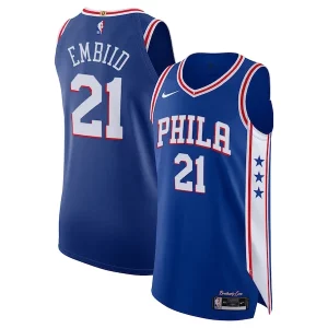 Joel Embiid Philadelphia 76ers Nike Authentic Jersey Association Edition Chic Royal Perfect for Game Day