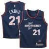 Joel Embiid Philadelphia 76ers Nike Eye - catching Toddler Swingman Replica Jersey City Edition Navy Great for Fans