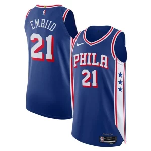 Joel Embiid Philadelphia 76ers Unique Nike Authentic Jersey Association Edition Royal Ideal for Collectors
