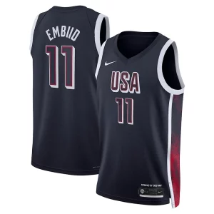 Joel Embiid Unisex Stylish Nike Men's USA Basketball 2024 Swingman Player Jersey Navy Ideal for Collectors