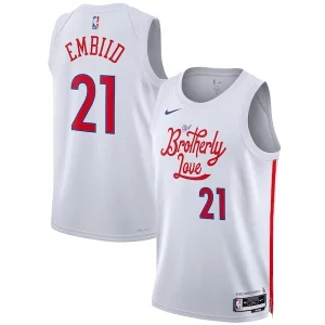 Joel Stylish Embiid Philadelphia 76ers Nike Unisex 2022/23 Swingman Jersey City Edition White for Basketball Enthusiasts