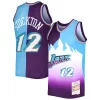 John Stockton Utah Jazz Hardwood Classics 1996/97 Split Swingman Jersey Purple/Turquoise Stylish Ideal for Collectors