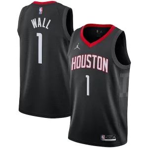 John Wall Houston Rockets Jordan Brand 2020/21 Eye - catching Swingman Jersey Statement Edition Black Great for Fans