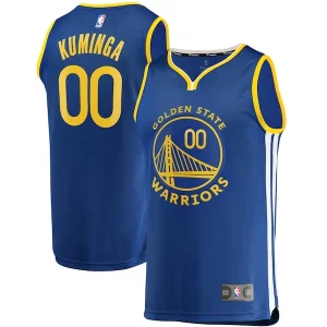 Jonathan Kuminga Golden State Warriors 2021 NBA Draft First Trendy Round Pick Fast Break Replica Jersey Royal Icon Edition Ideal for Collectors