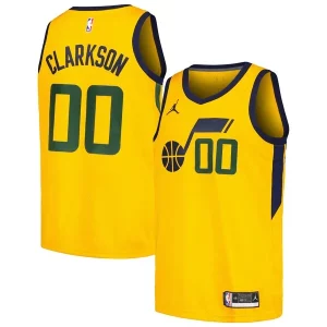 Jordan Chic Clarkson Utah Jazz Jordan Brand Swingman Player Jersey Statement Edition Yellow for Basketball Enthusiasts