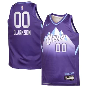 Jordan Clarkson Gorgeous Utah Jazz Nike Youth 2024/25 Swingman Player Jersey City Edition Purple Great for Fans