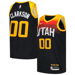 Jordan Clarkson Utah Chic Jazz Nike Swingman Player Jersey City Edition Black Perfect for Game Day