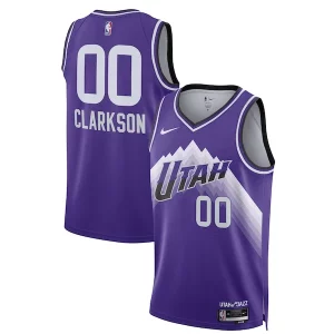 Jordan Clarkson Utah Jazz Premium Nike Unisex 2023/24 Swingman Jersey Purple City Edition Must - Have for Jerseys Lovers