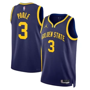 Jordan Poole Golden State Warriors Jordan Trendy Brand Unisex Swingman Jersey Statement Edition Navy Perfect for Game Day
