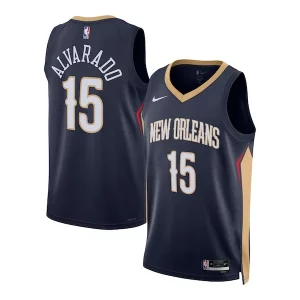 Jose Elegant Alvarado New Orleans Pelicans Nike Unisex Swingman Jersey Icon Edition Navy Great for Fans