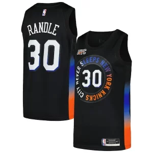 Julius Randle New York Knicks Nike Swingman Player Jersey City Edition Fabulous Black for Basketball Enthusiasts
