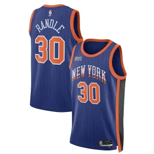 Julius Randle New York Knicks Nike Unisex 2023/24 Swingman Jersey Chic Blue City Edition Must - Have for Jerseys Lovers